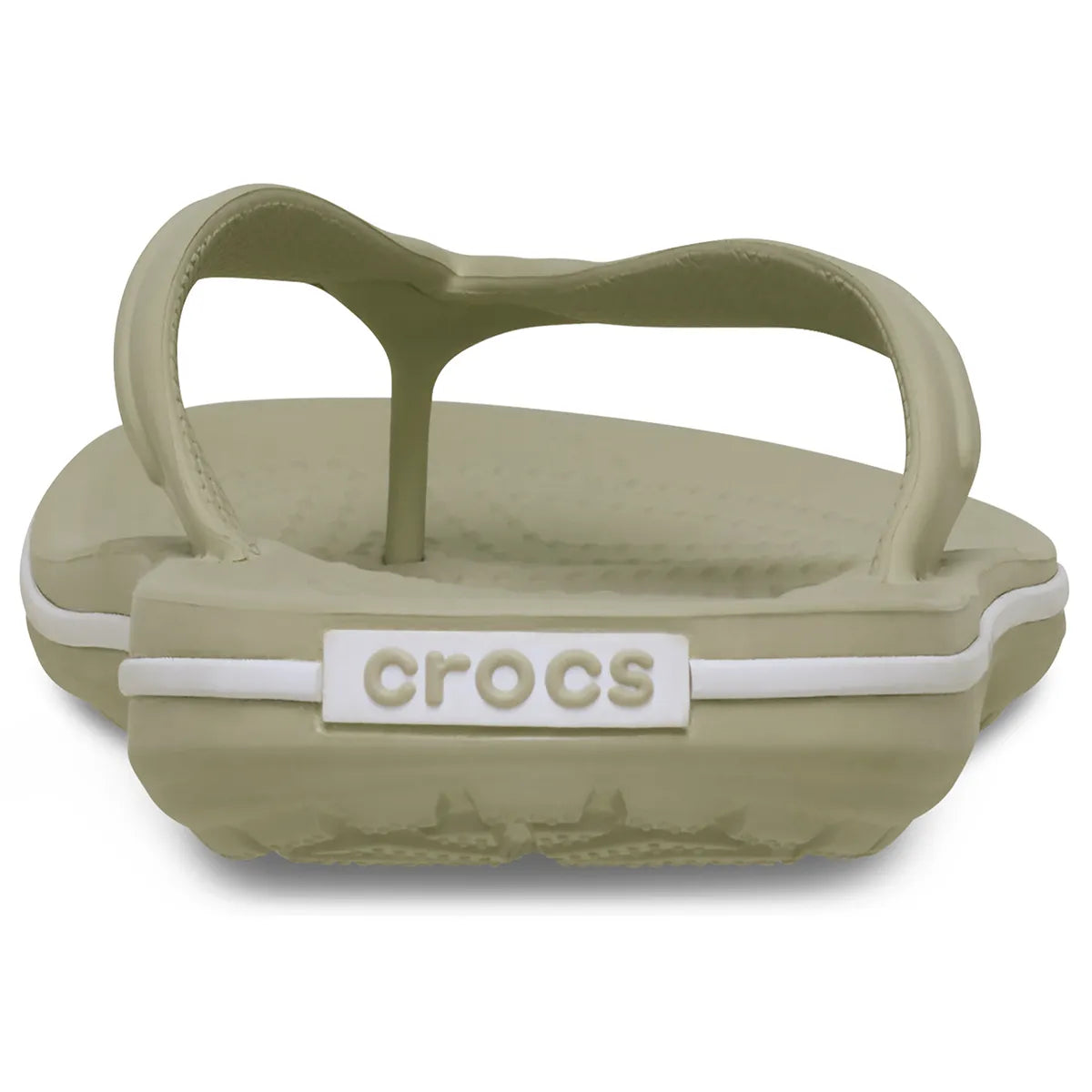 Crocs Crocband Flip μπεζ πίσω όψη