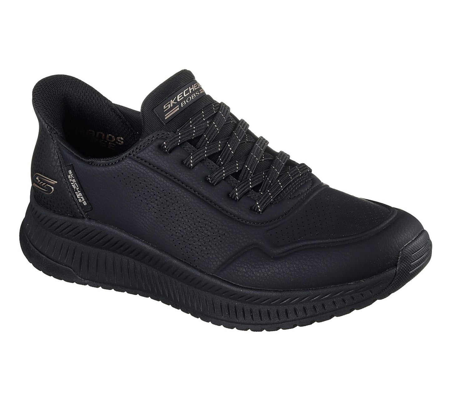 Skechers Bob's Squad 4 - Key Look Γυναικέια Sneakers Slip-Ins Μαύρα