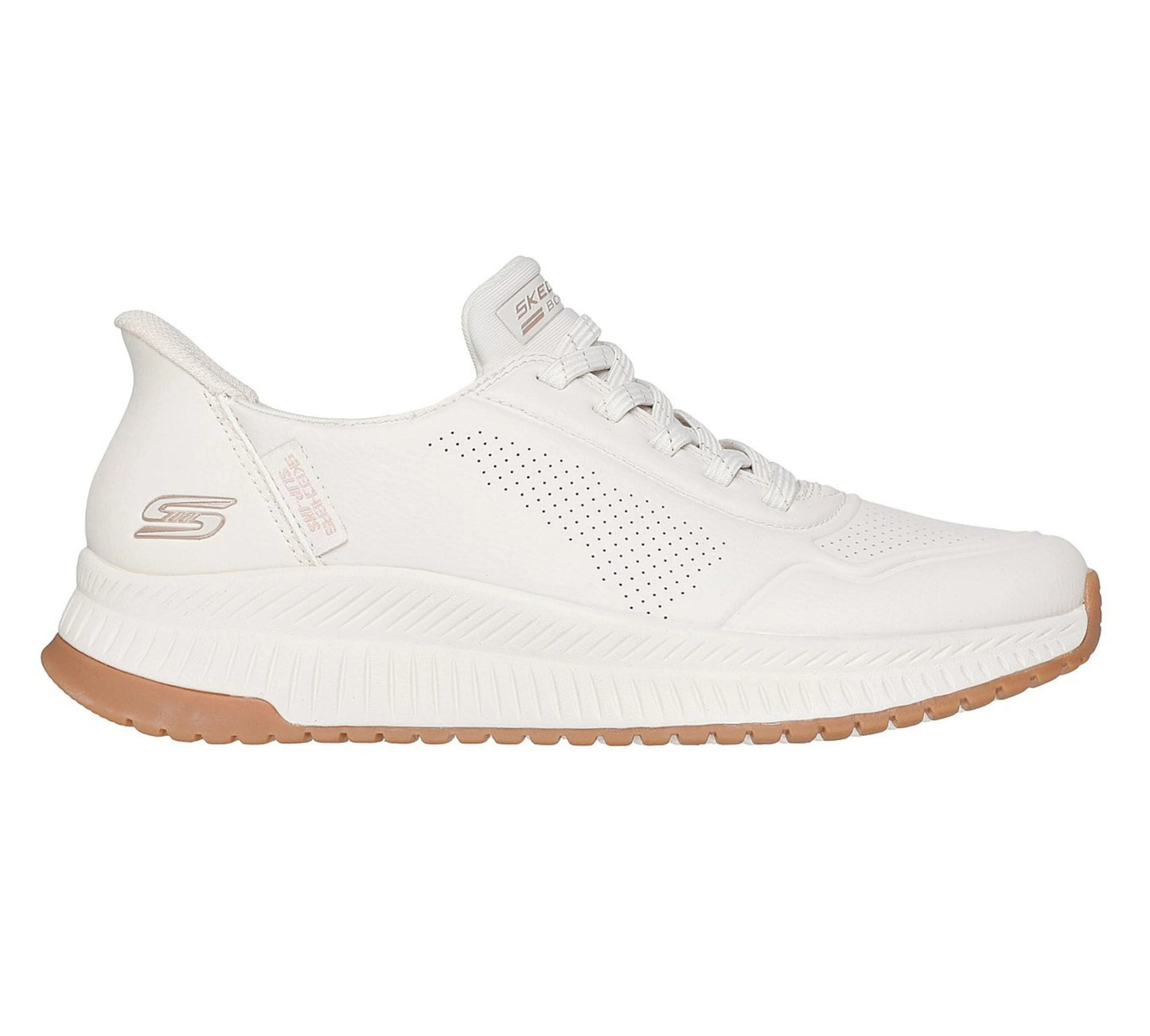 Skechers BOBS Squad 4 Key Look λευκά sneakers, πλάγια όψη