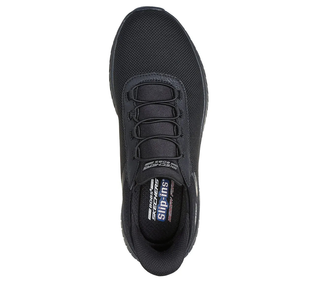 Skechers BOBS Squad Chaos Tough Talk μαύρα sneakers, όψη από πάνω