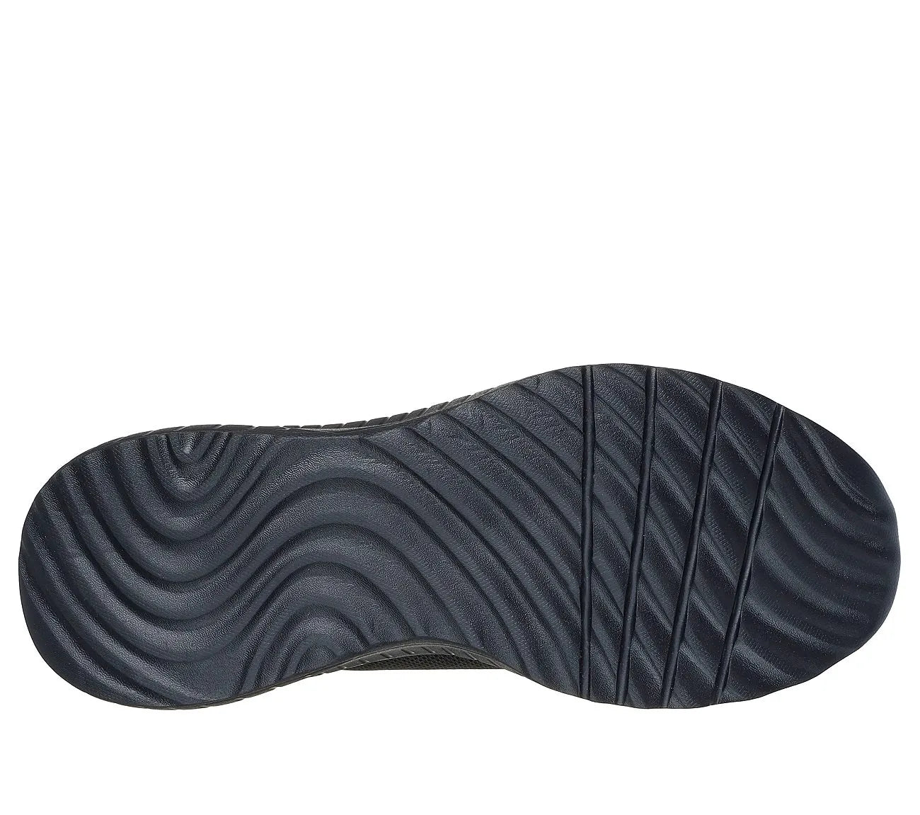 Skechers BOBS Squad Chaos Tough Talk μαύρα sneakers, κάτω όψη σόλας