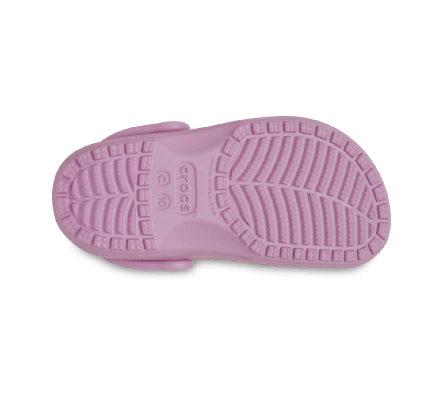 Κάτω όψη του Crocs Classic Clog T Hydrangea, με αντιολισθητική σόλα και ανάγλυφο μοτίβο για σταθερότητα.