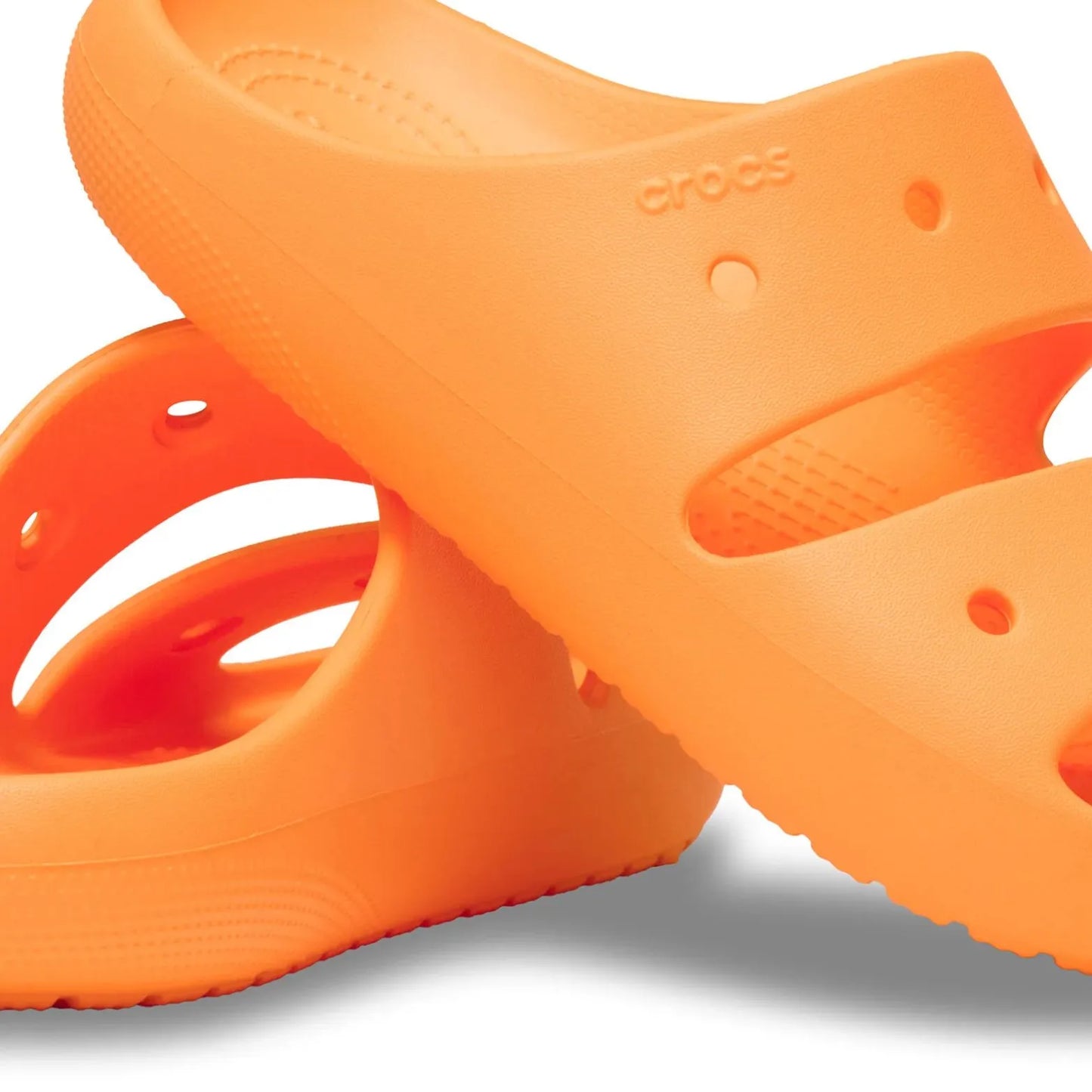 Crocs Classic Sandal v2 Unisex Ανατομική Παντόφλα Πορτοκαλί 85Q