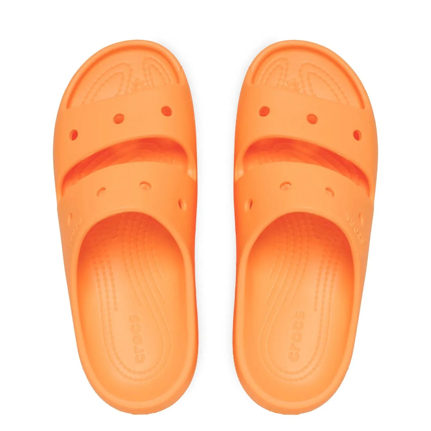 Crocs Classic Sandal v2 Unisex Ανατομική Παντόφλα Πορτοκαλί 85Q