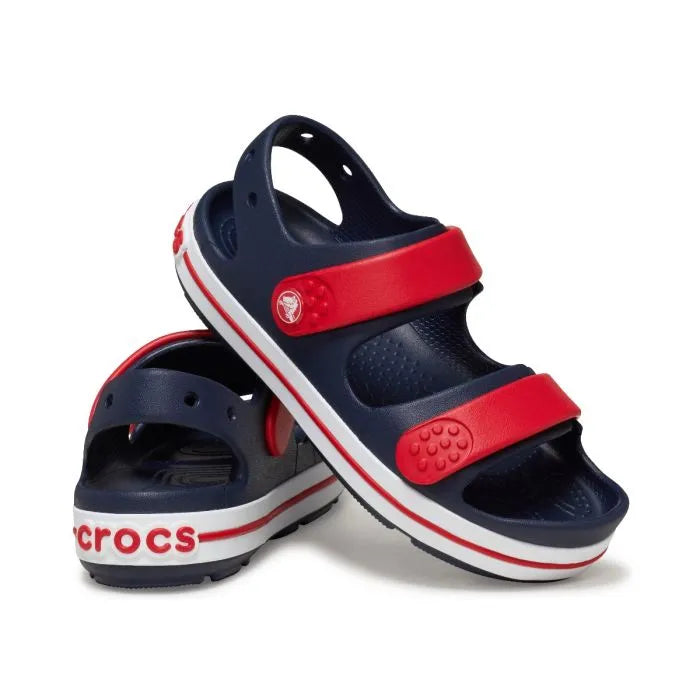Crocs Crocband Cruiser Sandal T Παιδικό Ανατομικό Πέδιλο Navy/Varsity Red 4OT