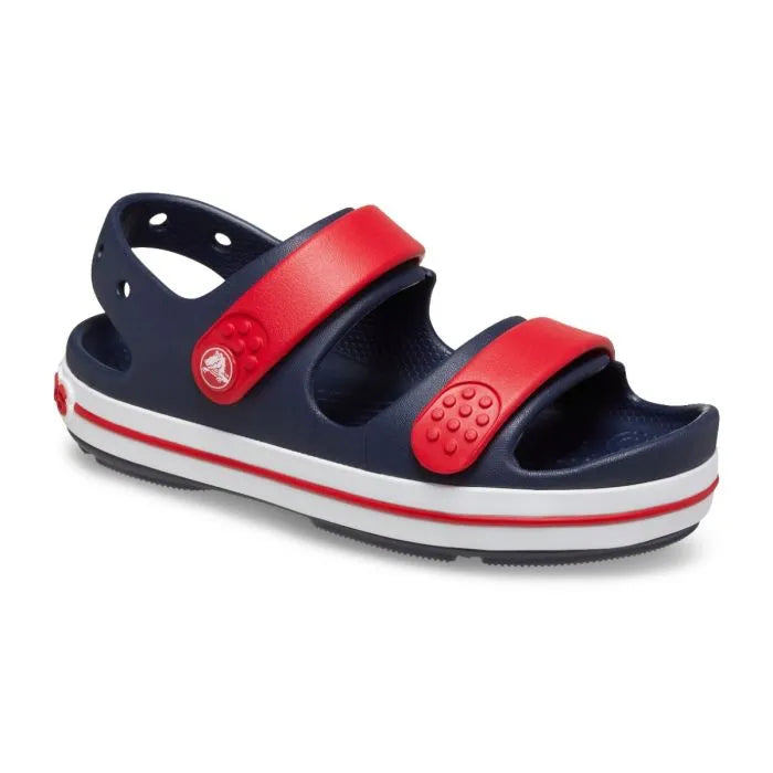 Crocs Crocband Cruiser Sandal T Παιδικό Ανατομικό Πέδιλο Navy/Varsity Red 4OT