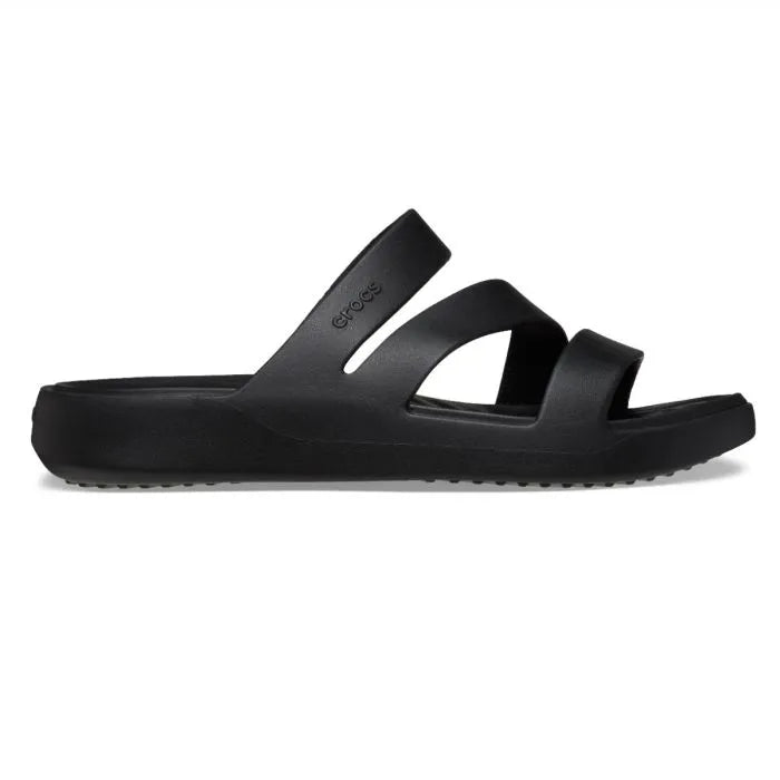 Crocs Getaway Strappy Γυναικεία Ανατομική Παντόφλα Black 001