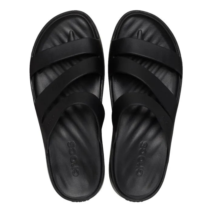 Crocs Getaway Strappy Γυναικεία Ανατομική Παντόφλα Black 001