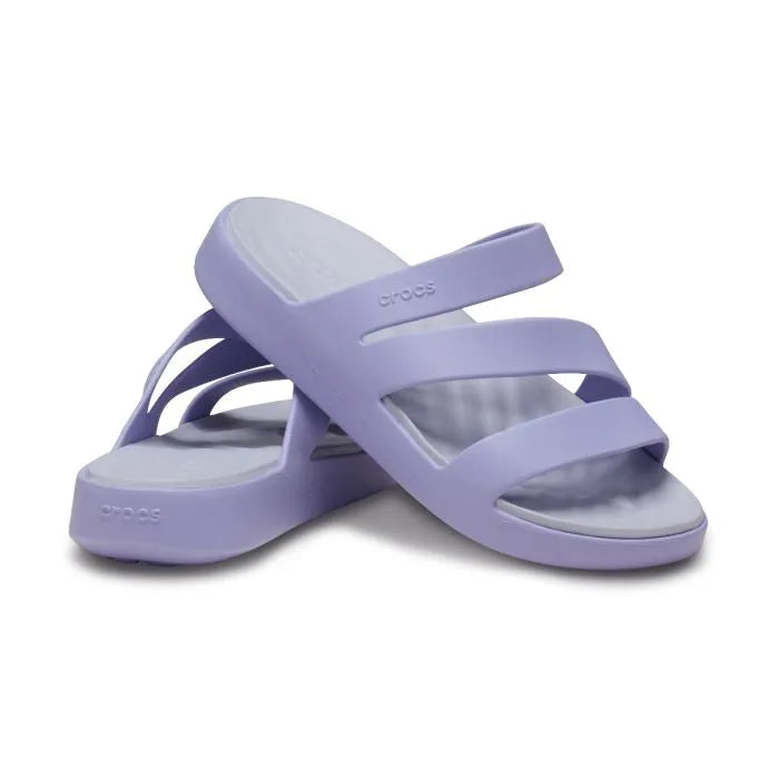 Crocs Getaway Strappy Γυναικεία Ανατομική Παντόφλα Mystic Purple 5BN
