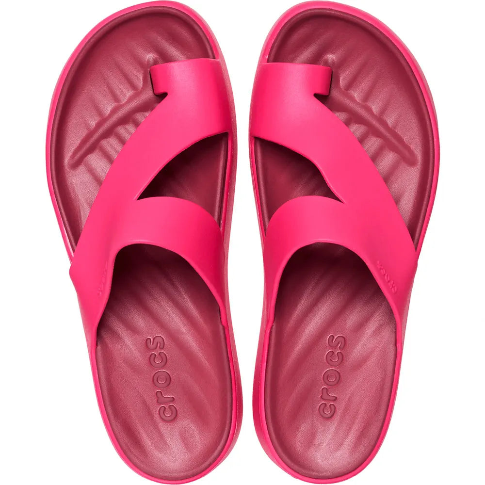 Crocs Getaway Platform Toe Loop Γυναικεία Ανατομική Πλατφόρμα DragonFruit 6ZQ