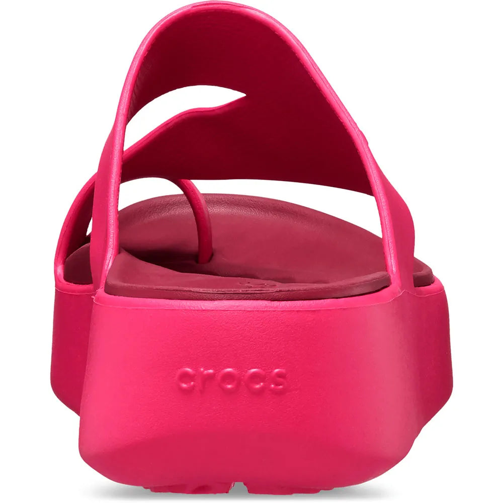 Crocs Getaway Platform Toe Loop Γυναικεία Ανατομική Πλατφόρμα DragonFruit 6ZQ
