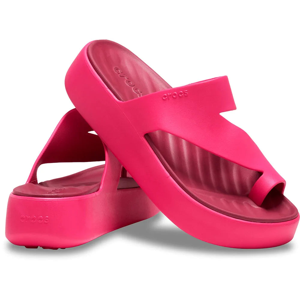 Crocs Getaway Platform Toe Loop Γυναικεία Ανατομική Πλατφόρμα DragonFruit 6ZQ