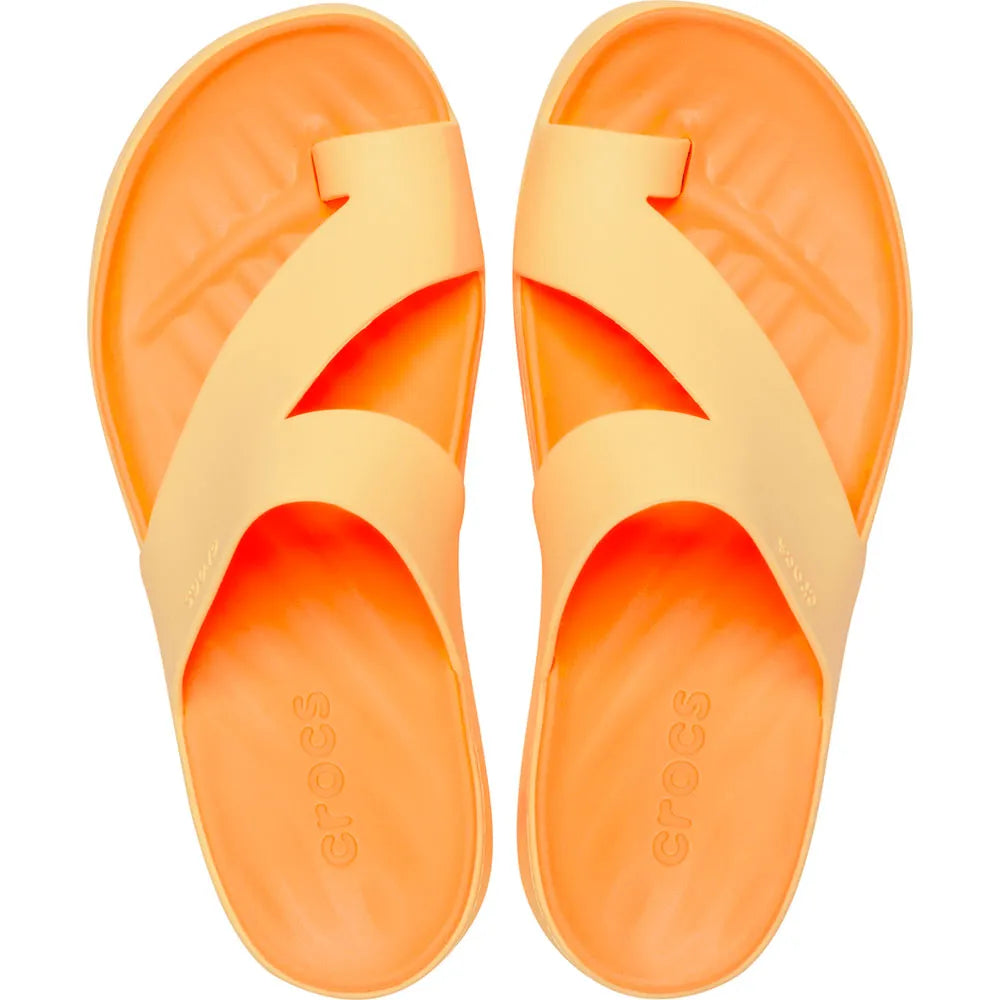 Crocs Getaway Platform Toe Loop Γυναικεία Ανατομική Πλατφόρμα Golden Hour 78Z