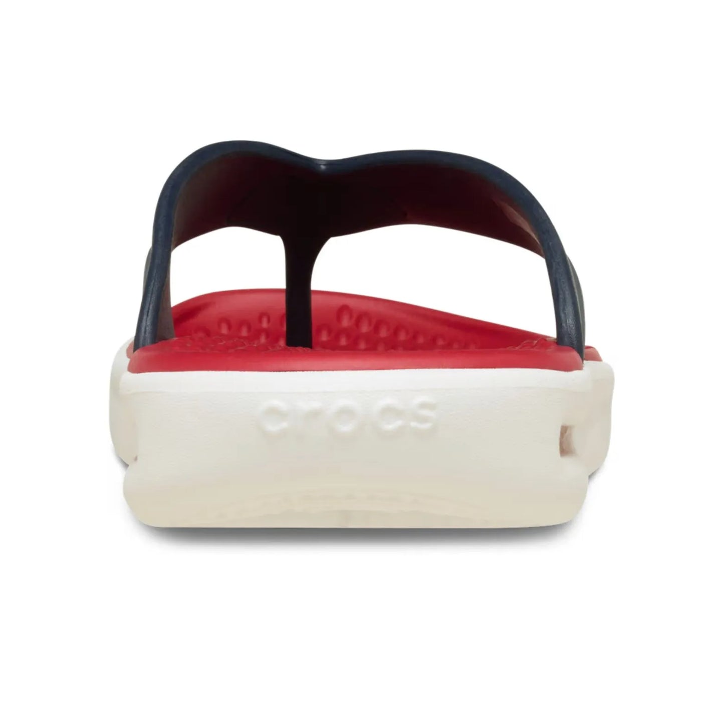 Κοντινή Πίσω λήψη Crocs InMotion Flip – λεπτομέρεια κατασκευής Croslite™