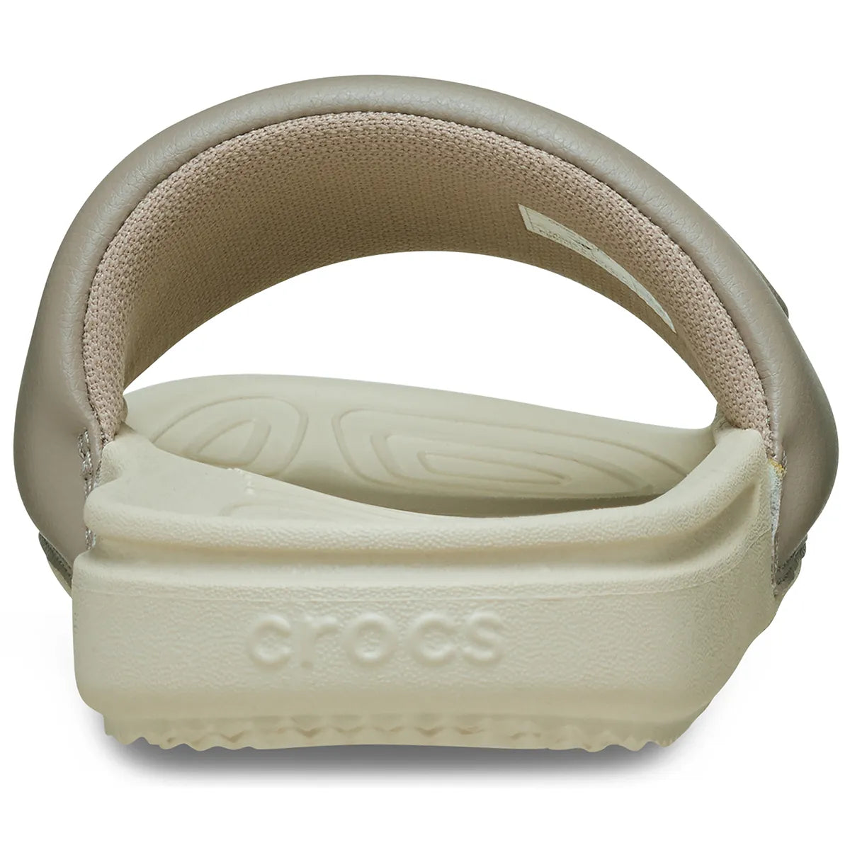 crocs all day slide women πίσω όψη ζευγάρι, χρώμα bone/taupe