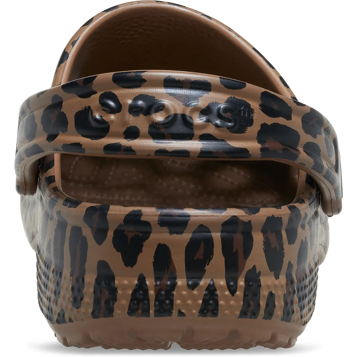 crocs classic graphic clog πίσω όψη ζευγάρι, λεοπάρ