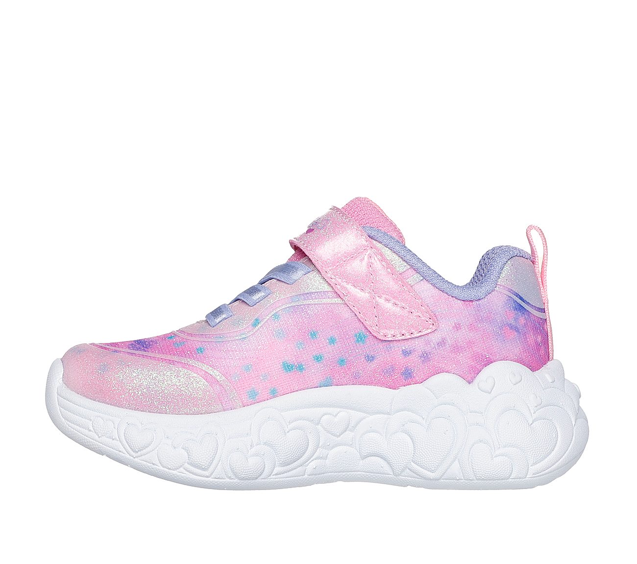 Skechers Lights Eternal Hearts Παιδικό Αθλητικό Ασημί