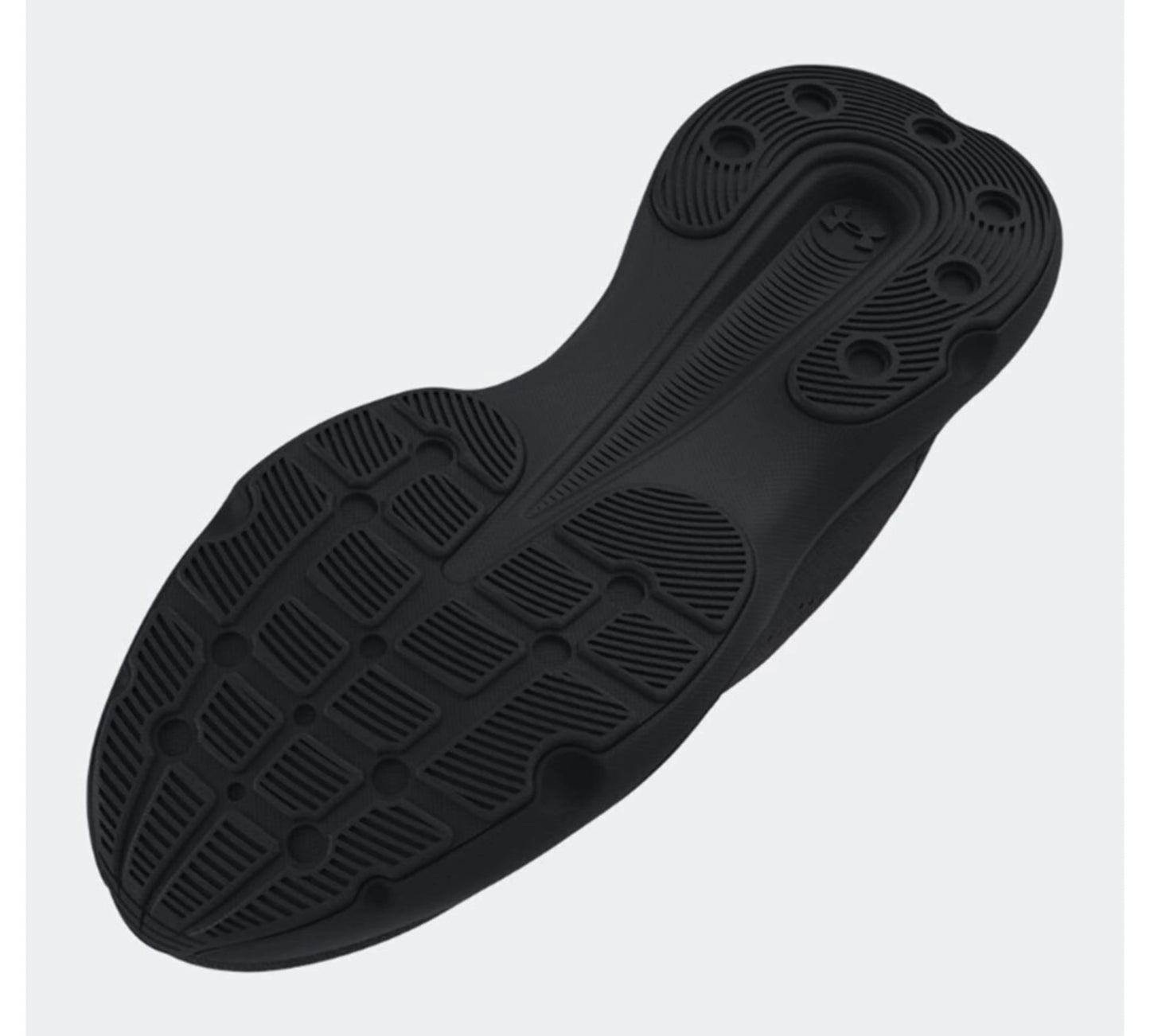 Under Armour Infinite Μαύρο – Κάτω όψη με εξωτερική σόλα από καουτσούκ και αυλάκια πρόσφυσης για σταθερότητα
