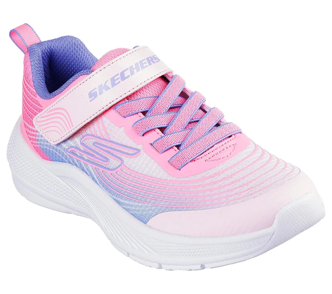 Skechers Microspec Advance παιδικό αθλητικό παπούτσι, λοξή πλάγια όψη