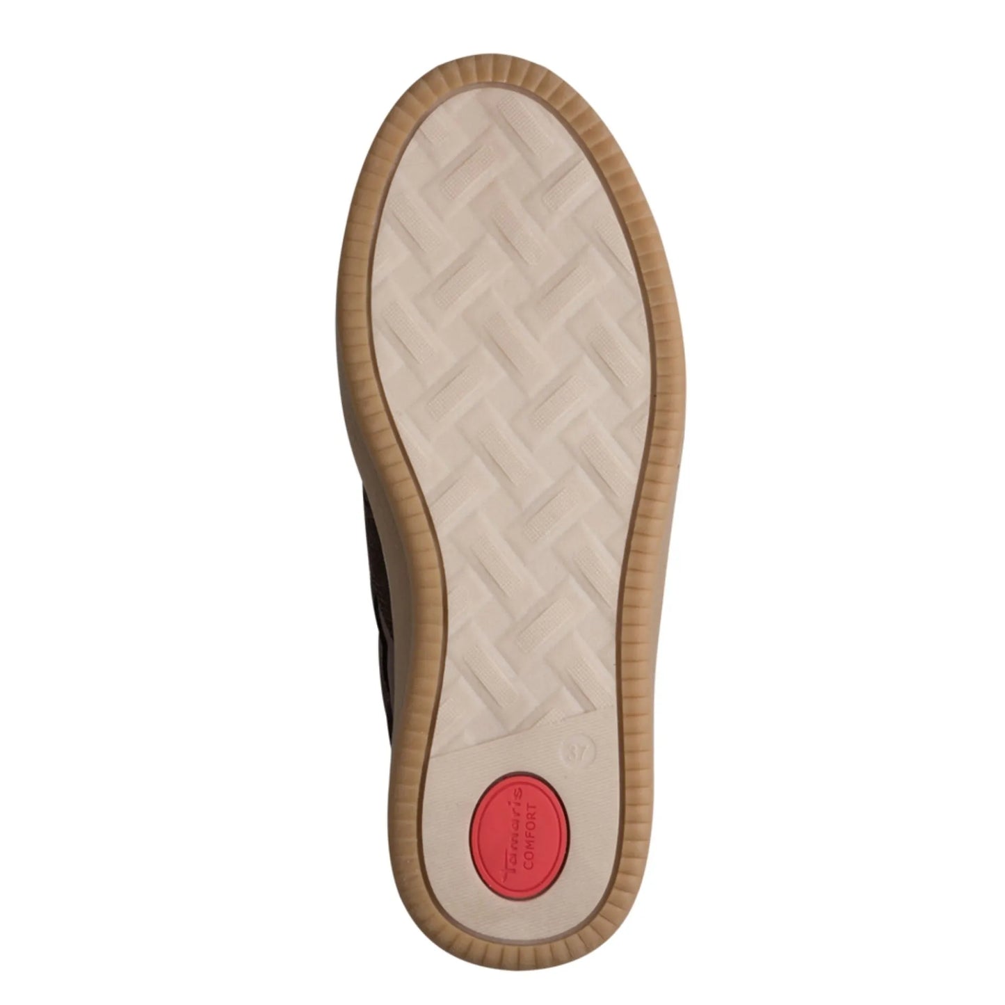 Tamaris Wide Fit 8-83708-47-304 Mocca γυναικεία sneakers κάτω όψη σόλας