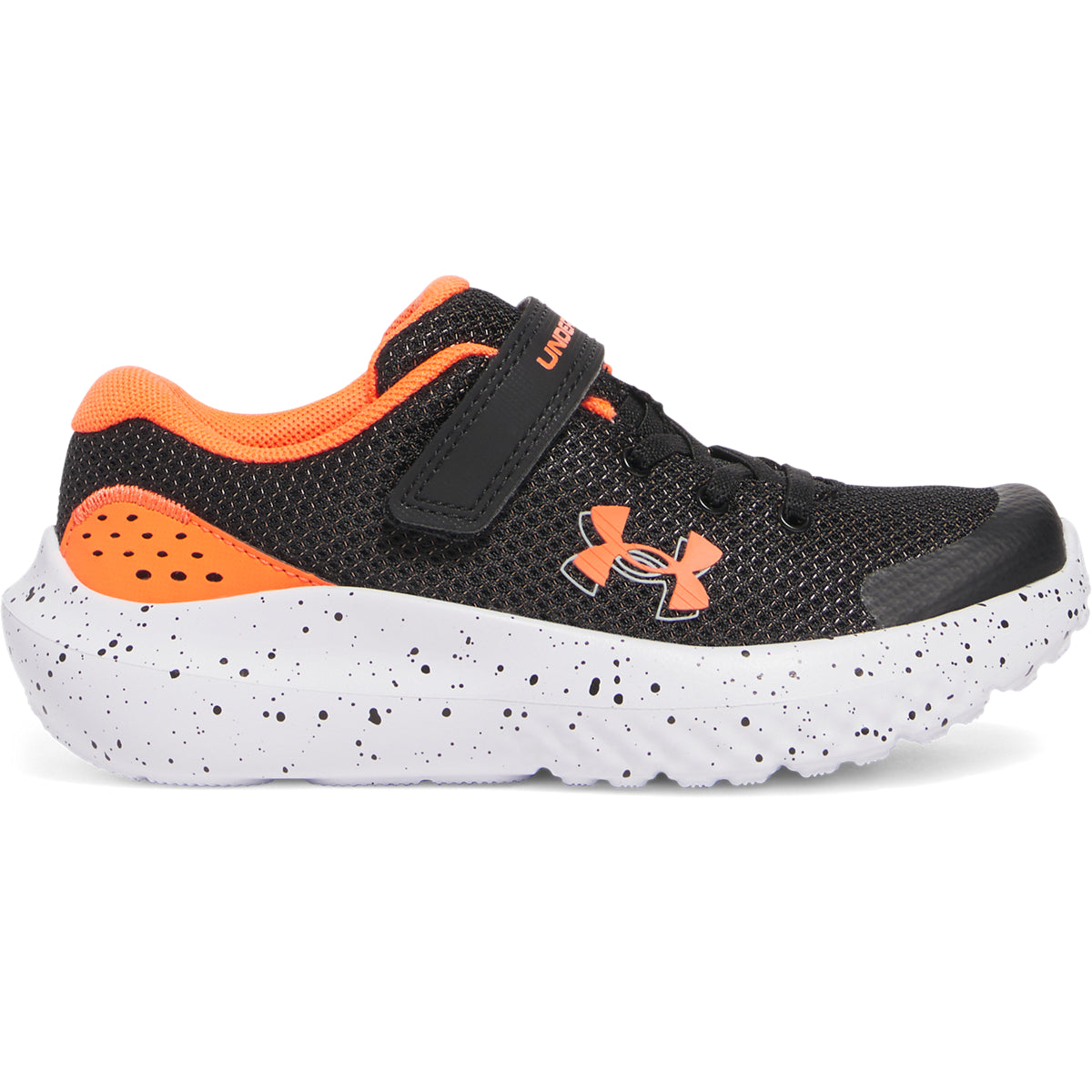 Under Armour BPS Surge 4 AC Παιδικό Αθλητικό Μαύρο Κόκκινο