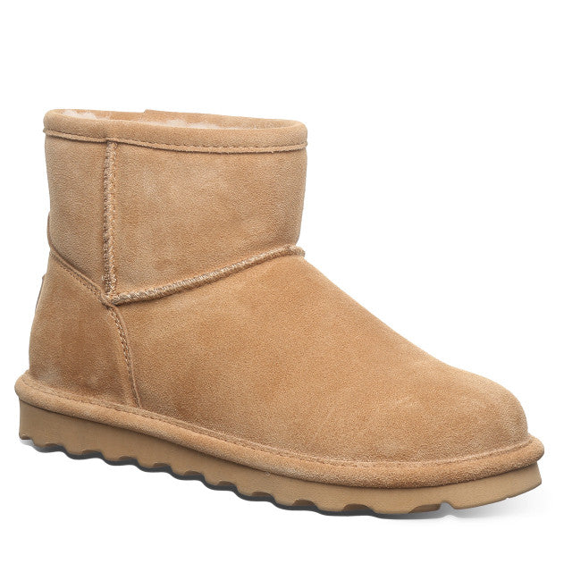 Bearpaw Alyssa Γυναικείο Μποτάκι με Μαλλί Προβάτου σε Καφέ