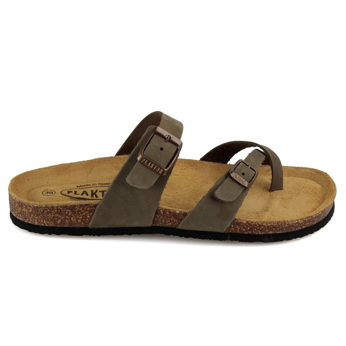 Plakton Bombay Γυναικείο Ανατομικό Σανδάλι Kaki