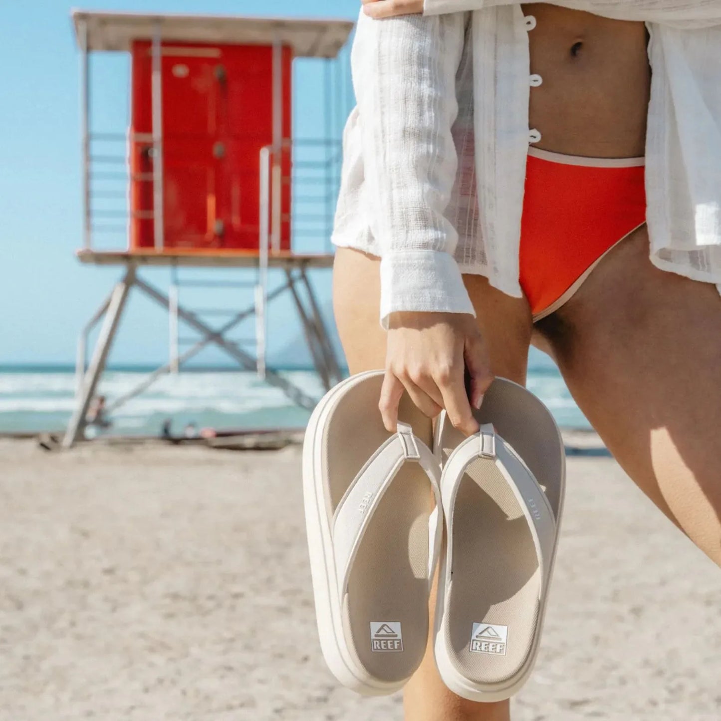 Reef Cushion Bondi Γυναικεία Σαγιονάρα Πλατφόρμα Vintage Oasis