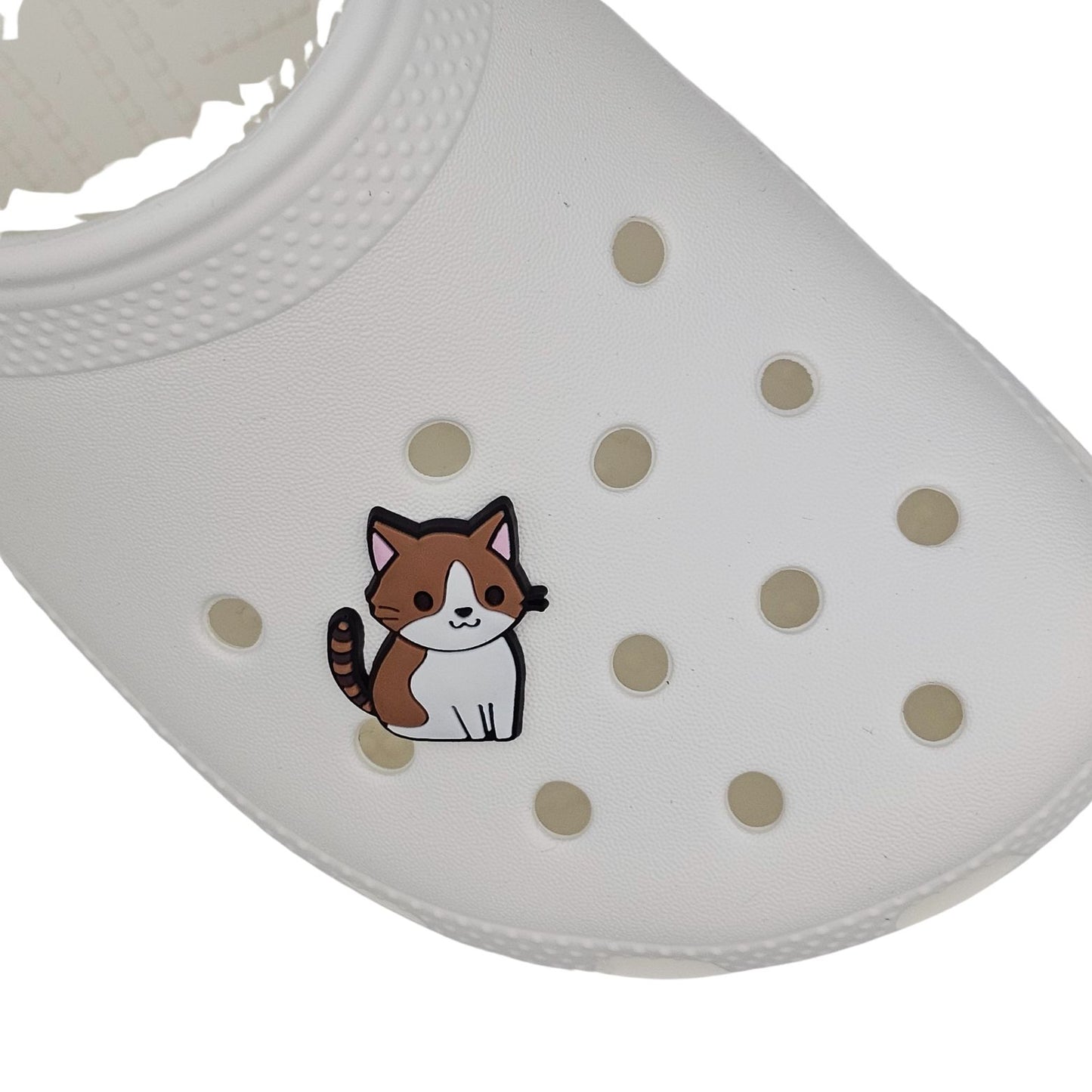 Αξεσουάρ Διακοσμητικά για Crocs - White Brown Cat