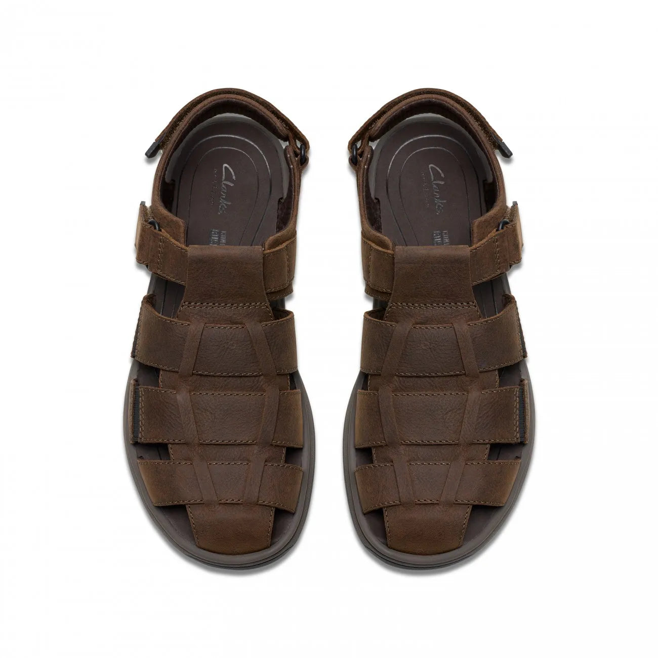 Clarks Saltway Cove - Ανδρικό Δερμάτινο Σανδάλι Σκούρο Καφέ