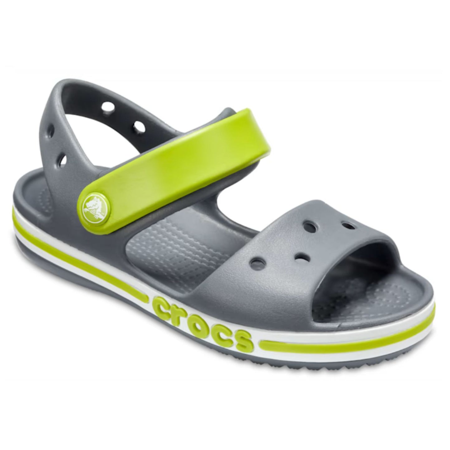 CROCS™ Bayband Sandal K Ανατομικό Παιδικό Σανδάλι Γκρί 025