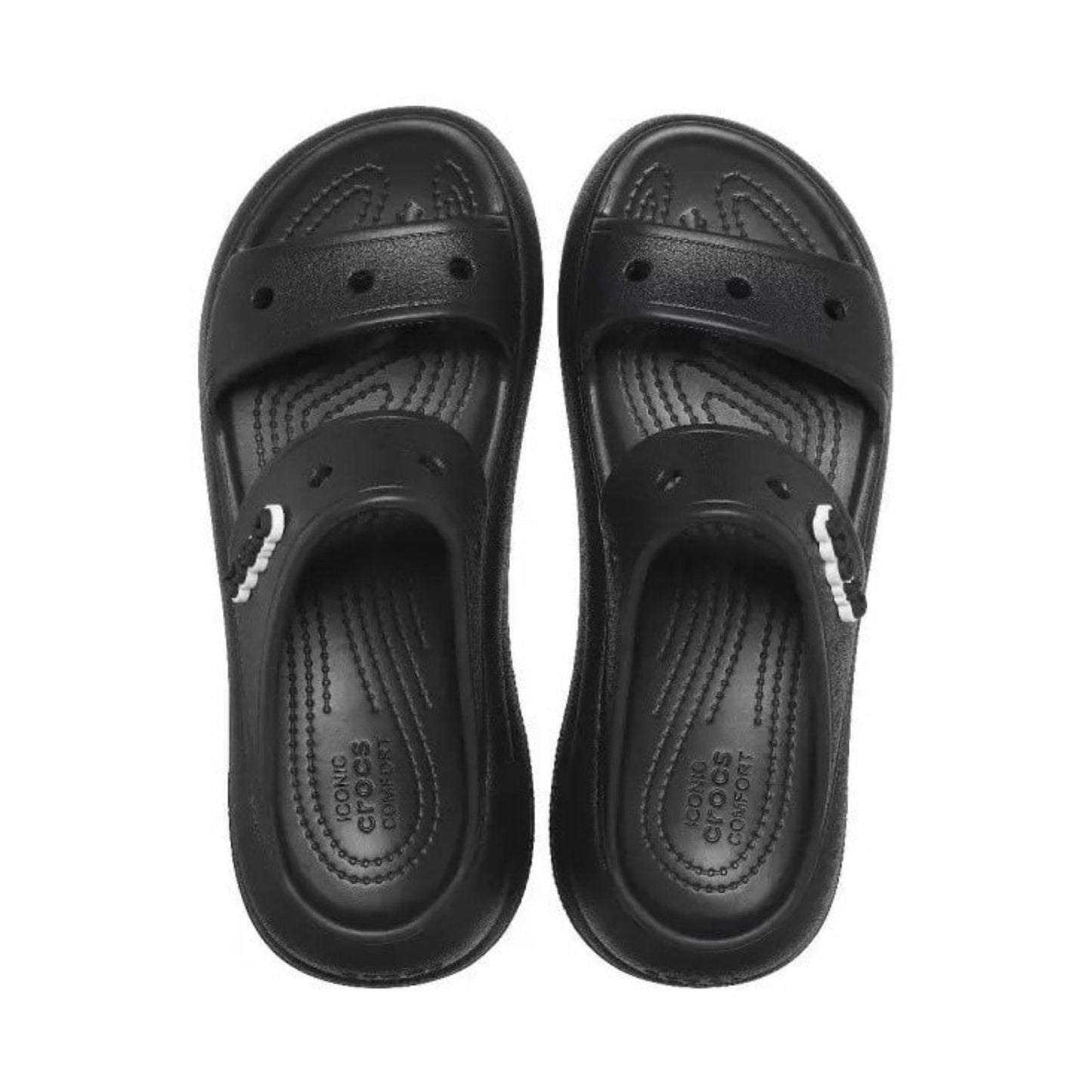 Crocs Crush Sandal Γυναικεία Ανατομική Πλατφόρμα Black 001