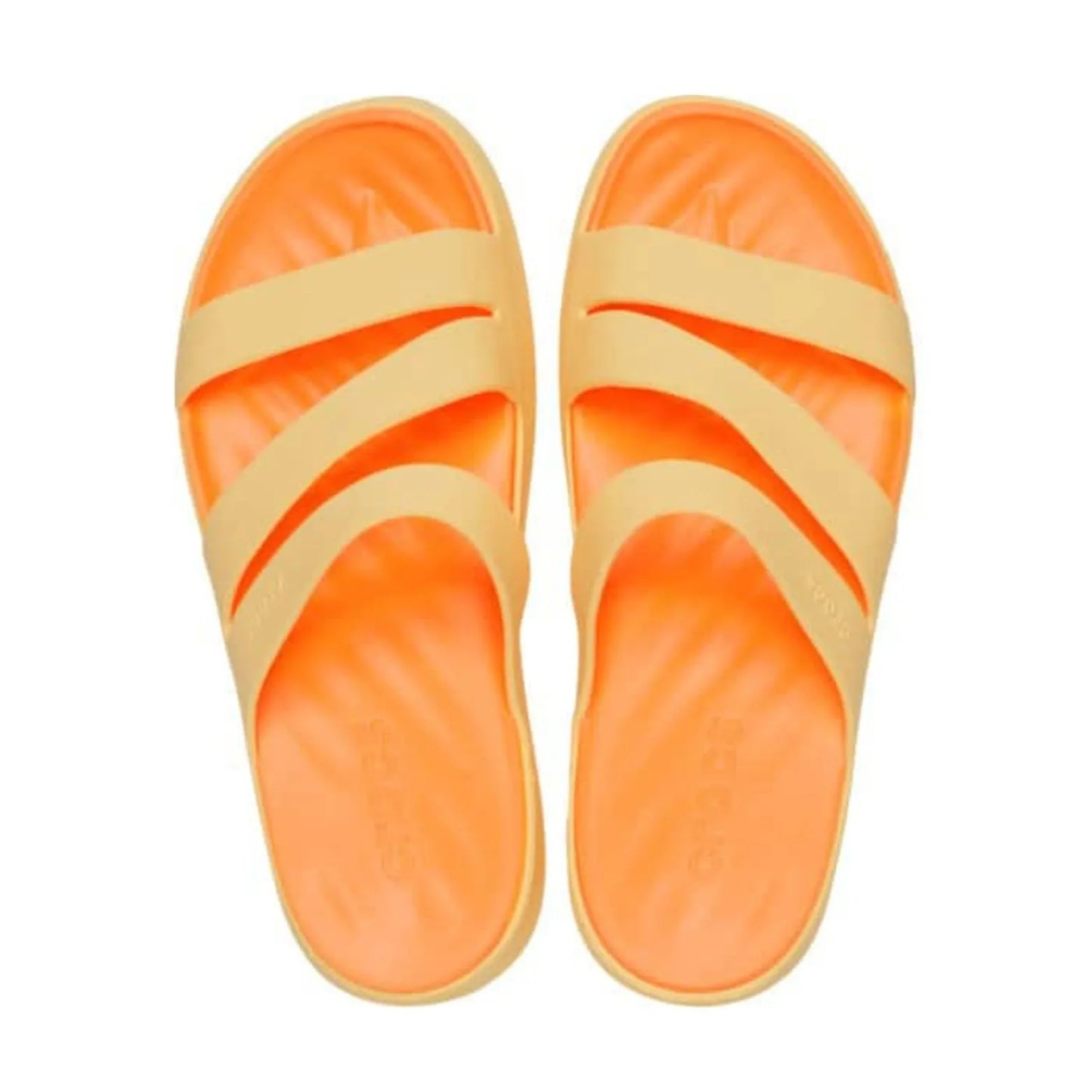 Crocs Getaway Strappy Γυναικεία Ανατομική Παντόφλα Golden Hour 78Z