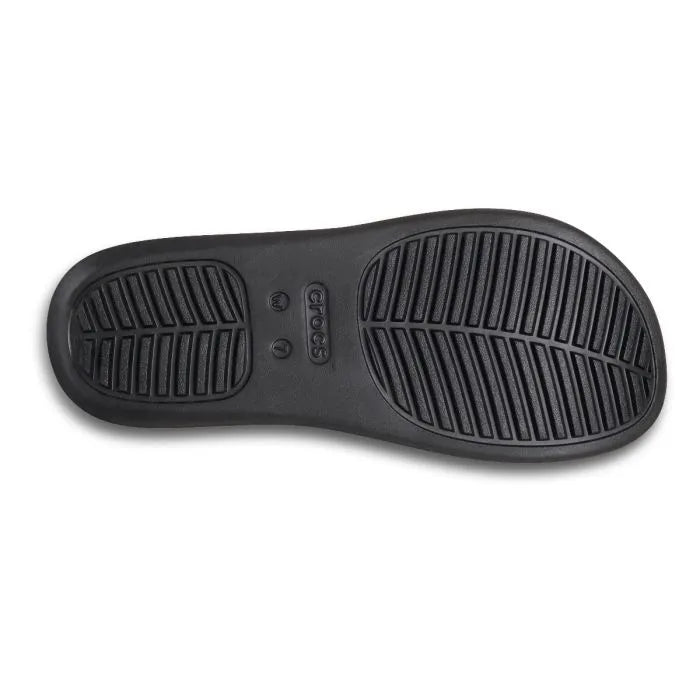 Crocs Getaway Platform Toe Loop Γυναικεία Ανατομική Πλατφόρμα Μαύρη 001