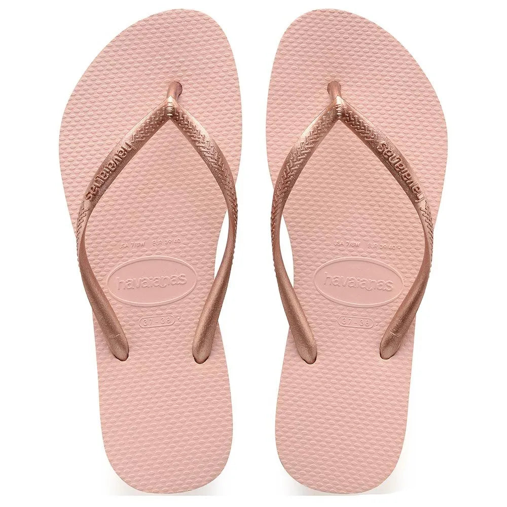 Havaianas Slim – γυναικεία σαγιονάρα σε χρώμα Rosa Ballet, Μπροστινή όψη