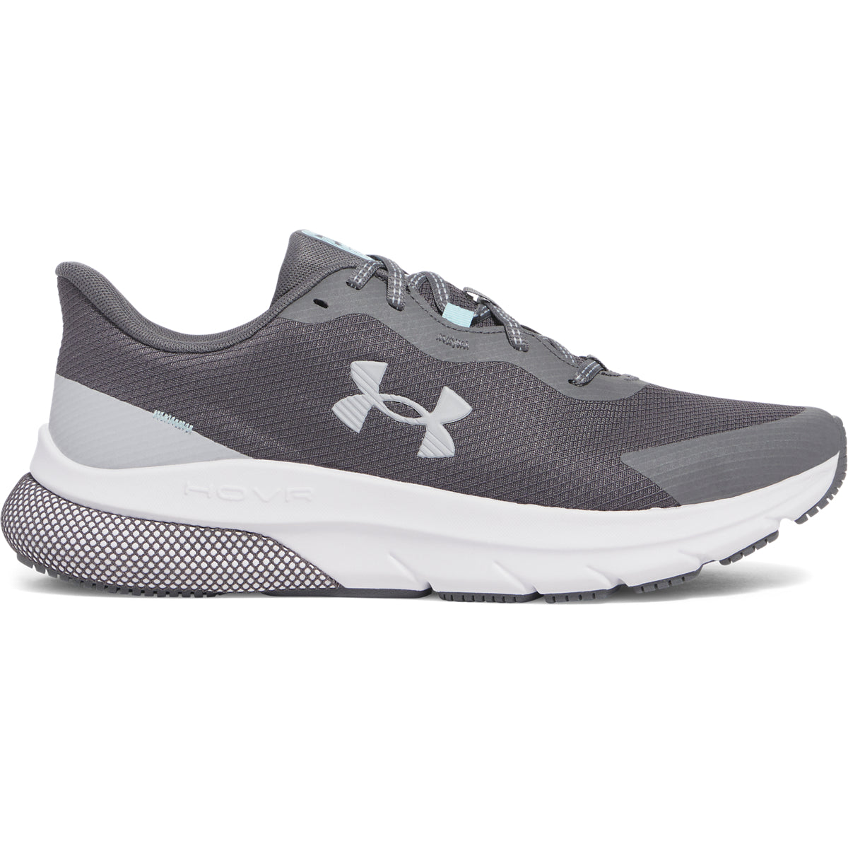 Under Armour HOVR Turbulence 2 RS – ανδρικό αθλητικό παπούτσι σε γκρι χρώμα, πλευρική όψη