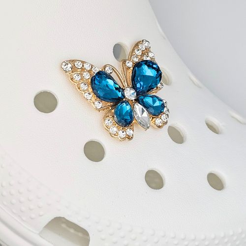 Αξεσουάρ Διακοσμητικά για Crocs - 3D Jewel Μπλε Πεταλούδα