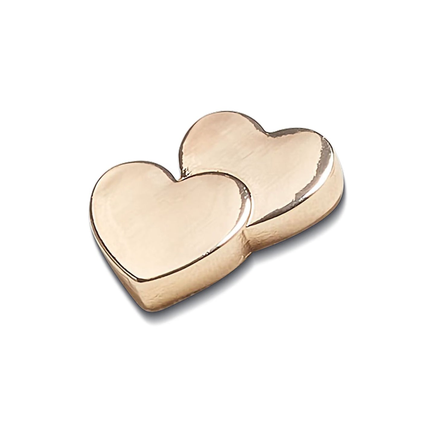 JIBBITZ™ Gold Double Heart Μεταλλικό Διακοσμητικό για Crocs