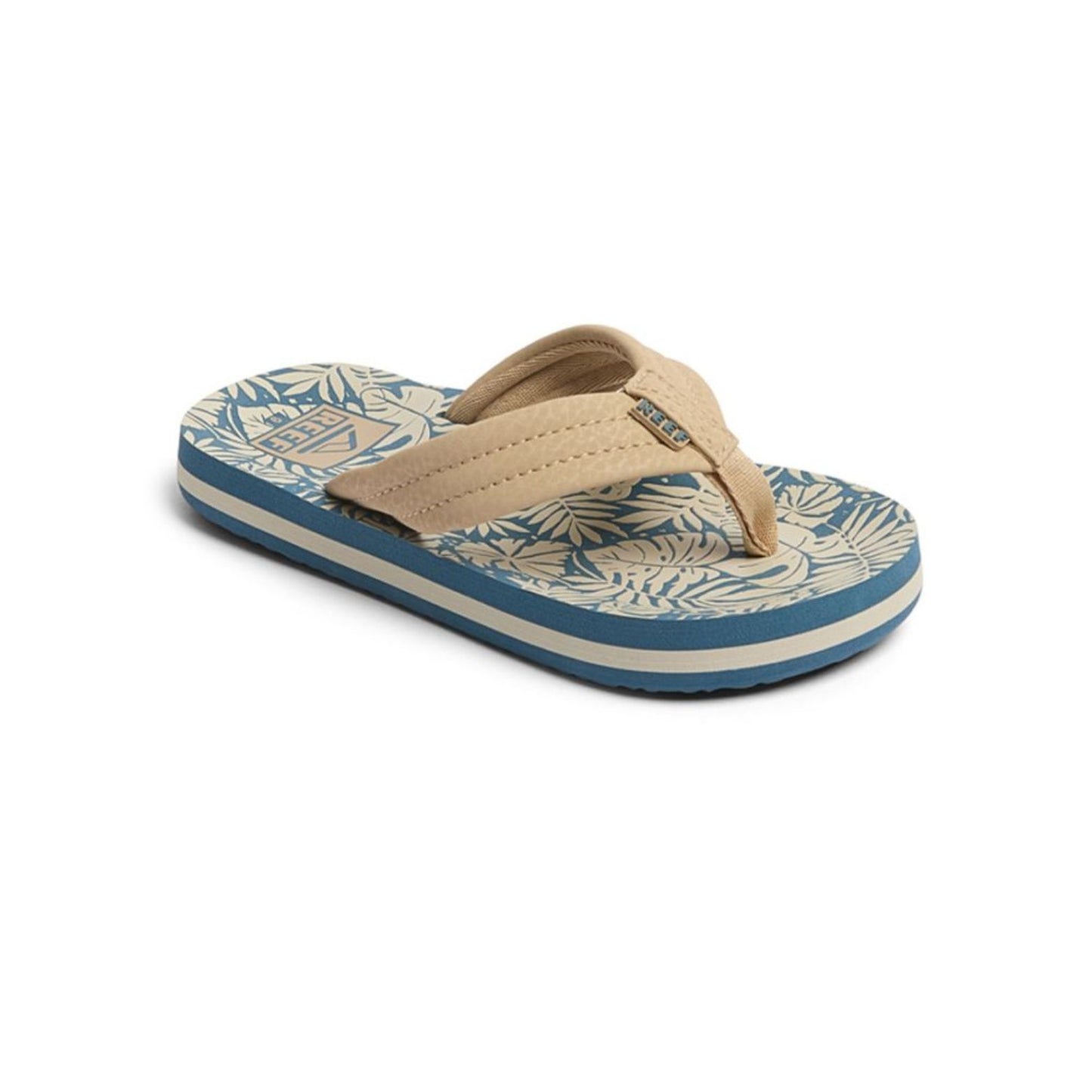 Reef Kids Ahi Παιδικές Σαγιονάρες - Blue Tan Palm