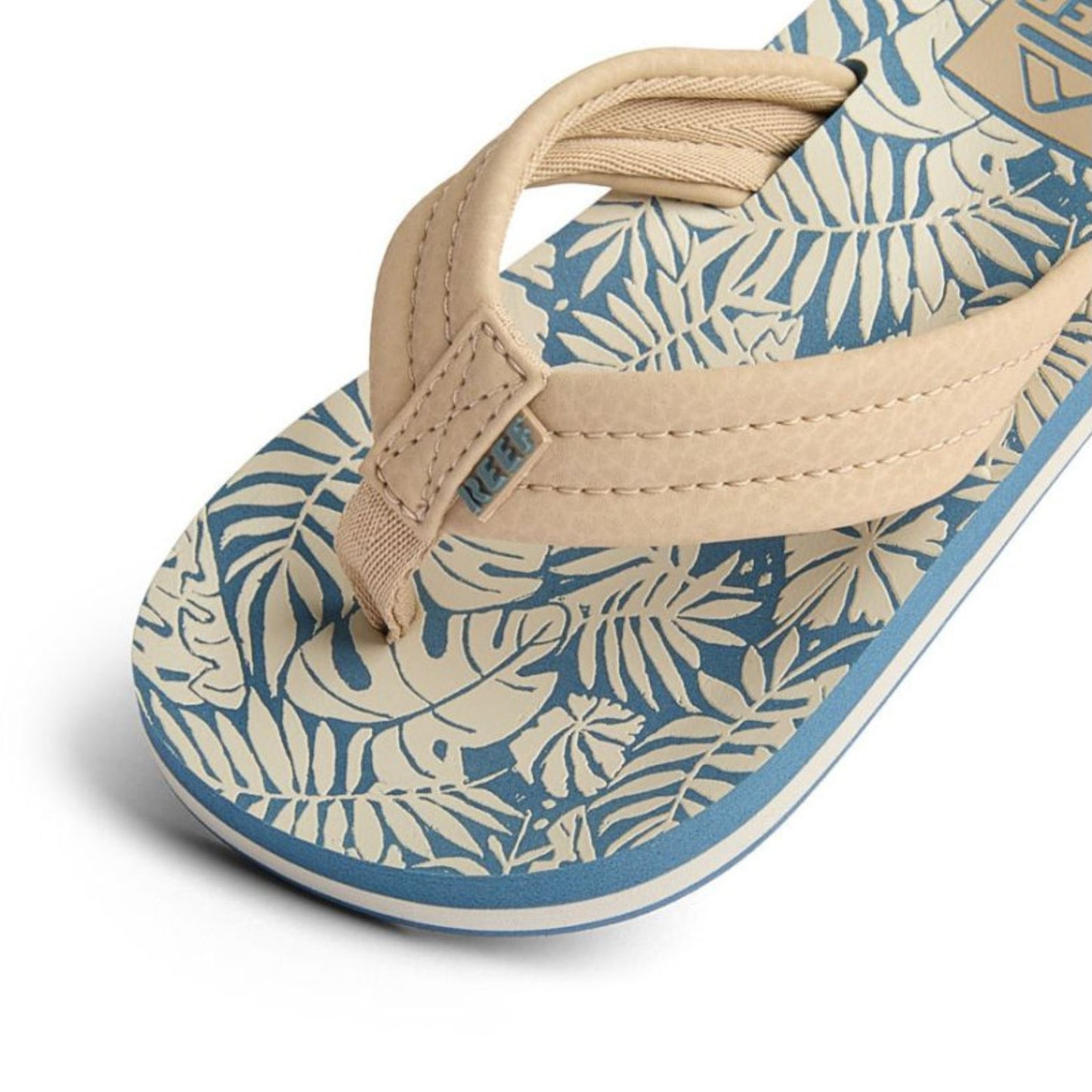 Reef Kids Ahi Παιδικές Σαγιονάρες - Blue Tan Palm