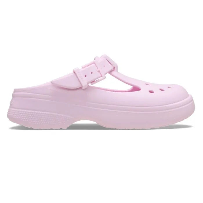 Crocs Mary Jane Clog – γυναικείο ανατομικό σαμπό σε χρώμα pink milk, πλευρική όψη