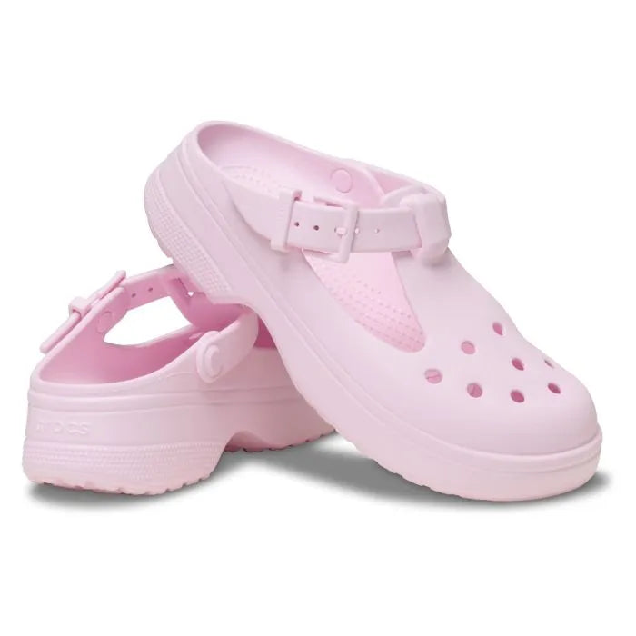 Crocs Mary Jane Clog Ανατομικό Γυναικείο Σαμπό Pink Milk 6ZW