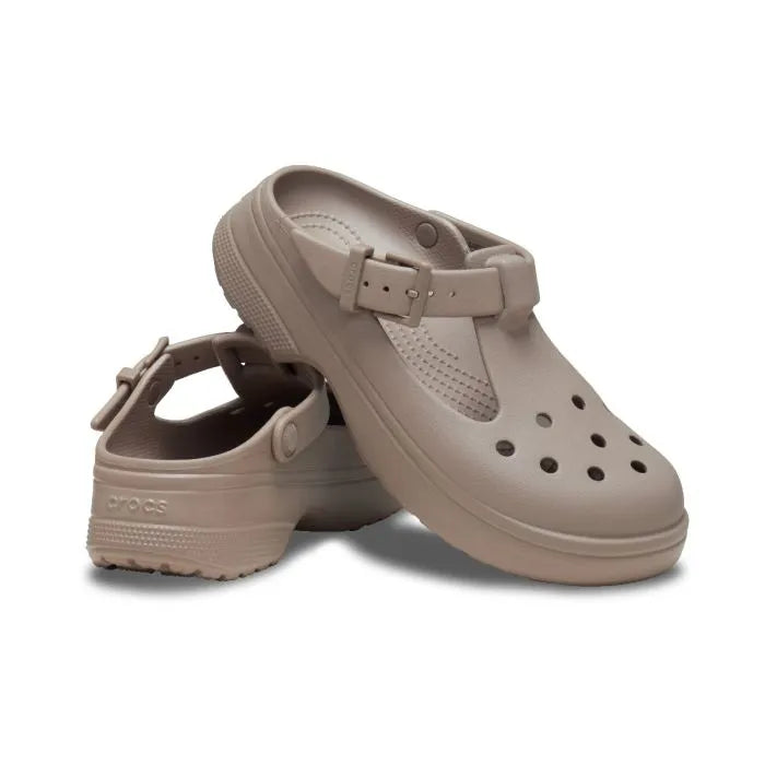Crocs Mary Jane Clog Ανατομικό Γυναικείο Σαμπό Taupe 214