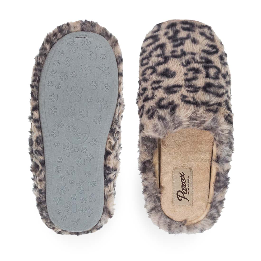 Parex Γυναικείες Παντόφλες Animal Print Πούρο