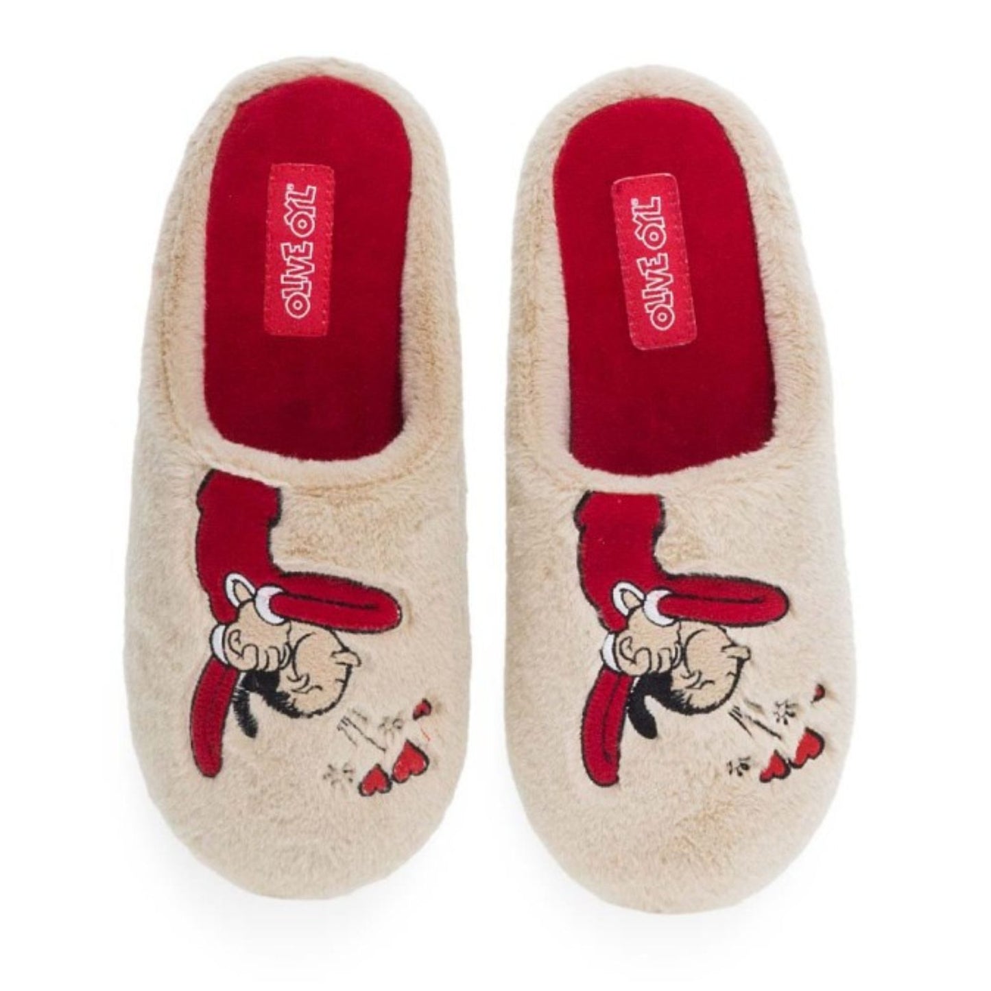Parex Γυναικείες Παντόφλες Σπιτιού Olive Oyl® Popeye Μπεζ