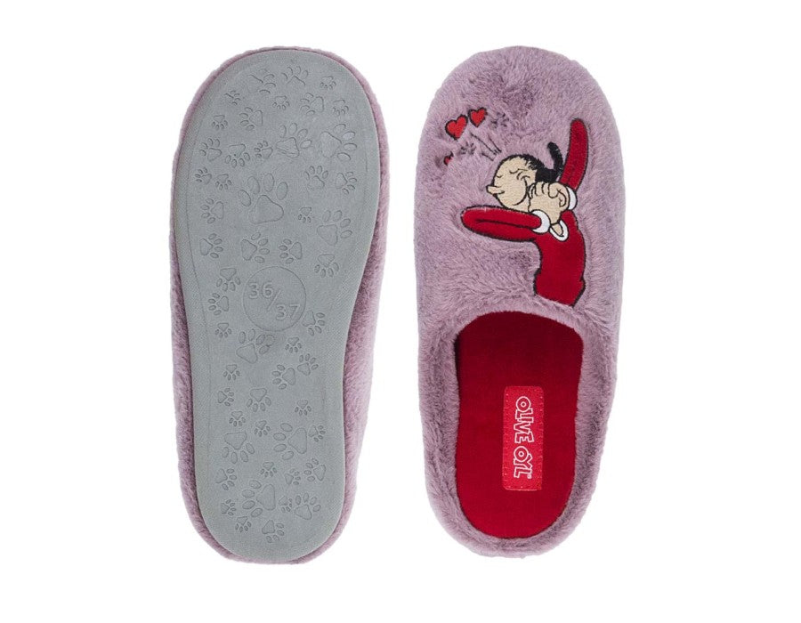 Parex Γυναικείες Παντόφλες Σπιτιού Olive Oyl® Popeye Μωβ