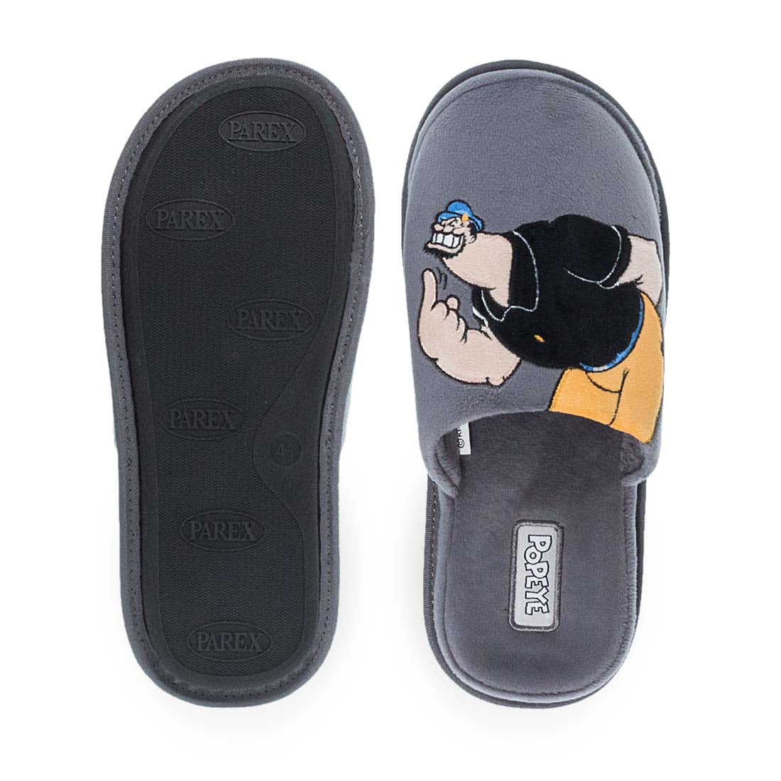 Parex Ανδρικές Παντόφλες Σπιτιού Popeye® Γκρι