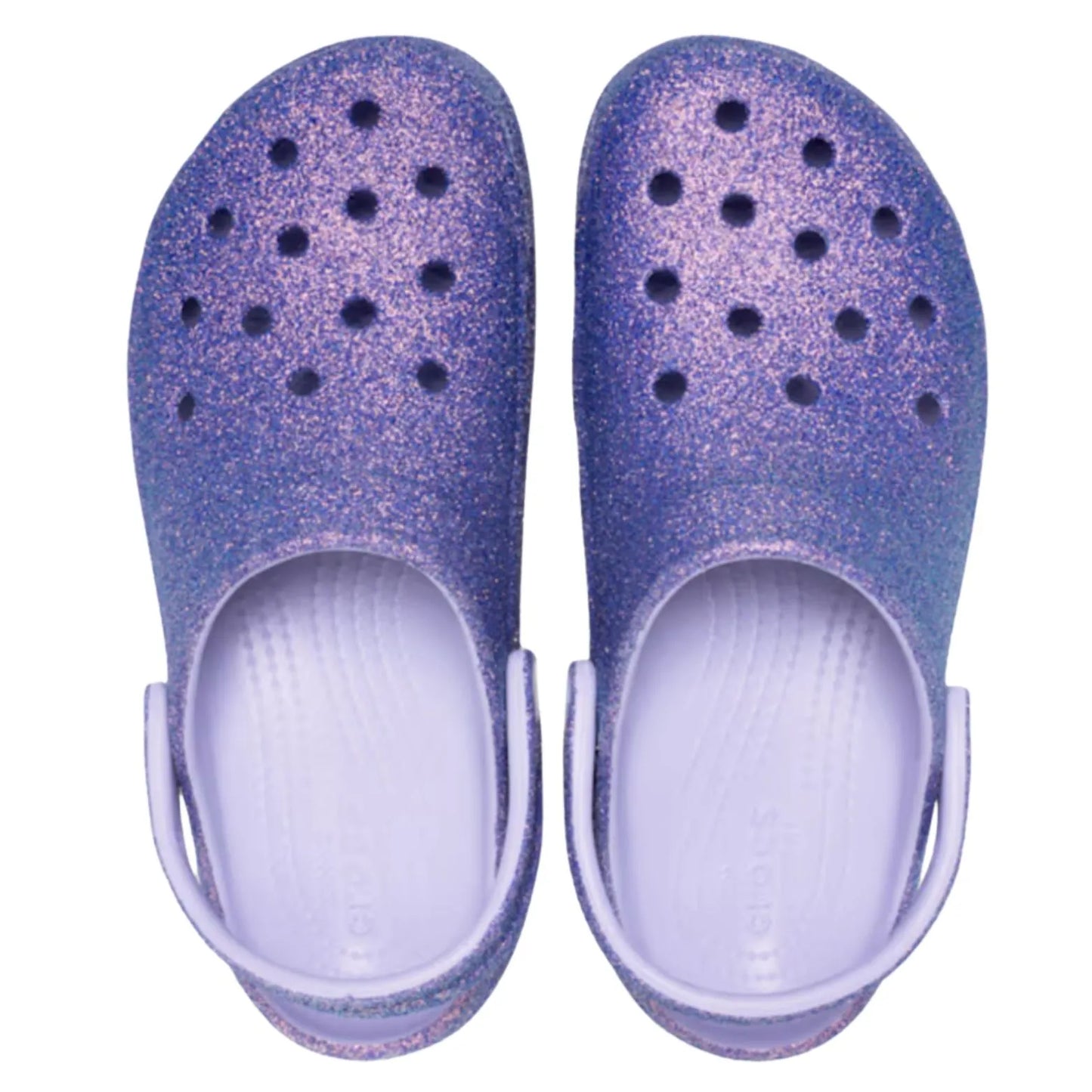 Crocs Platform Irid Glitter Clog Γυναικείο Ανατομικό Σαμπό Μωβ 5BR