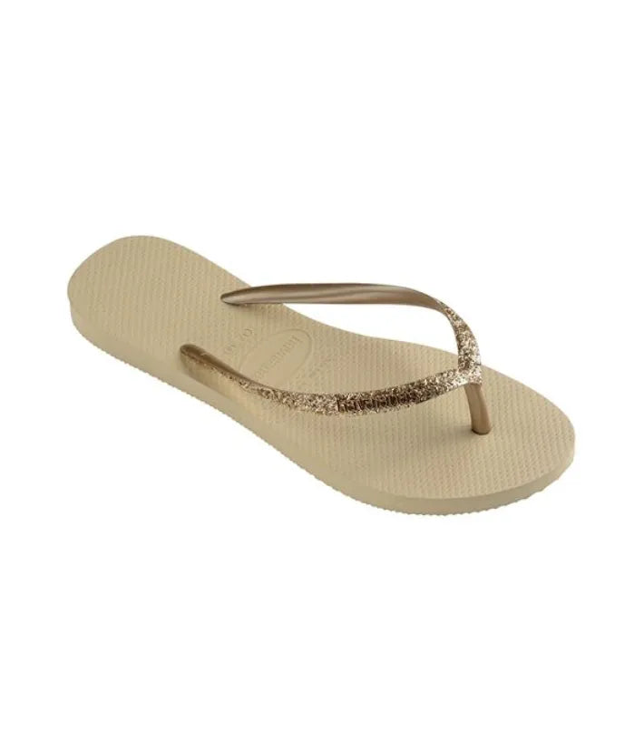 Hawaianas Slim Glitter II FC Γυναικεία Σαγιονάρα 4146975_9177 Sand/Golden
