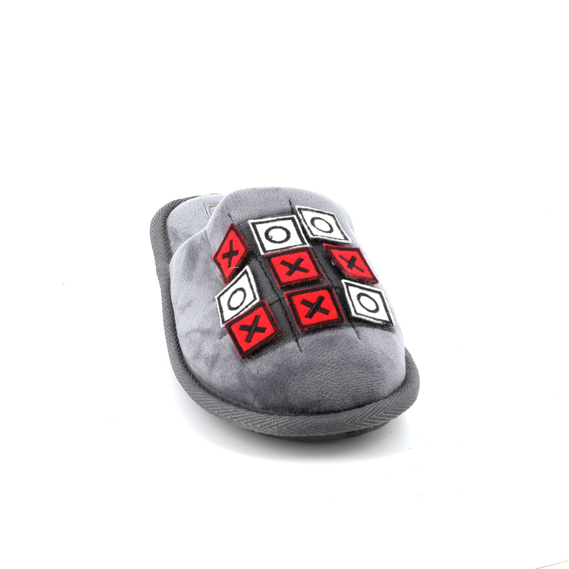 Parex Ανδρικές Παντόφλες Σπιτιού Tic Tac Toe Γκρι
